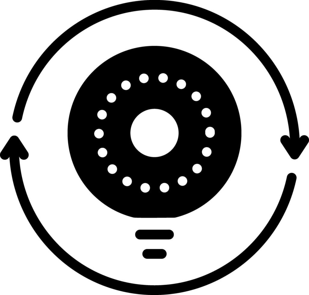 Solid black icon for consistency vector