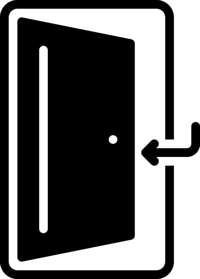 Solid black icon for come vector