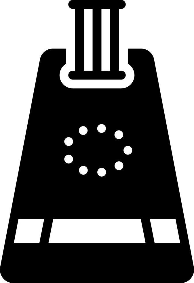 Solid black icon for pitches vector