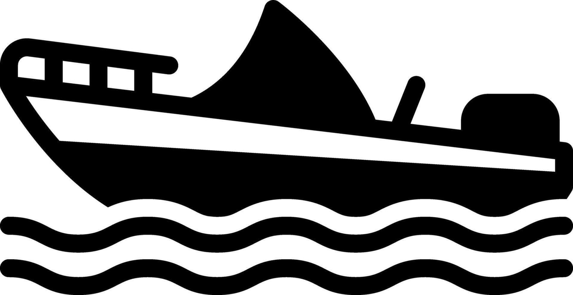 Solid black icon for electric scooter vector