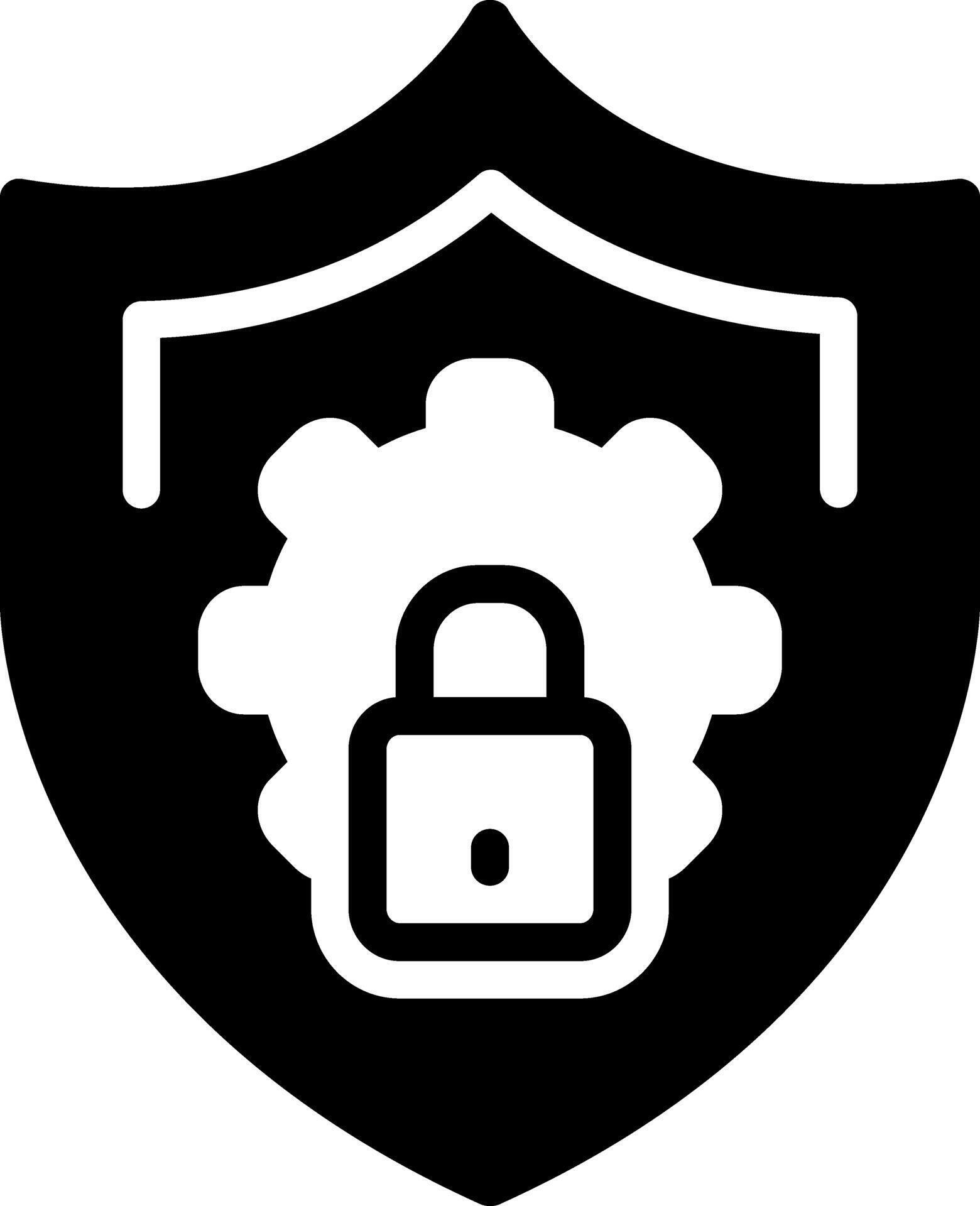 Solid black icon for security 44271121 Vector Art at Vecteezy