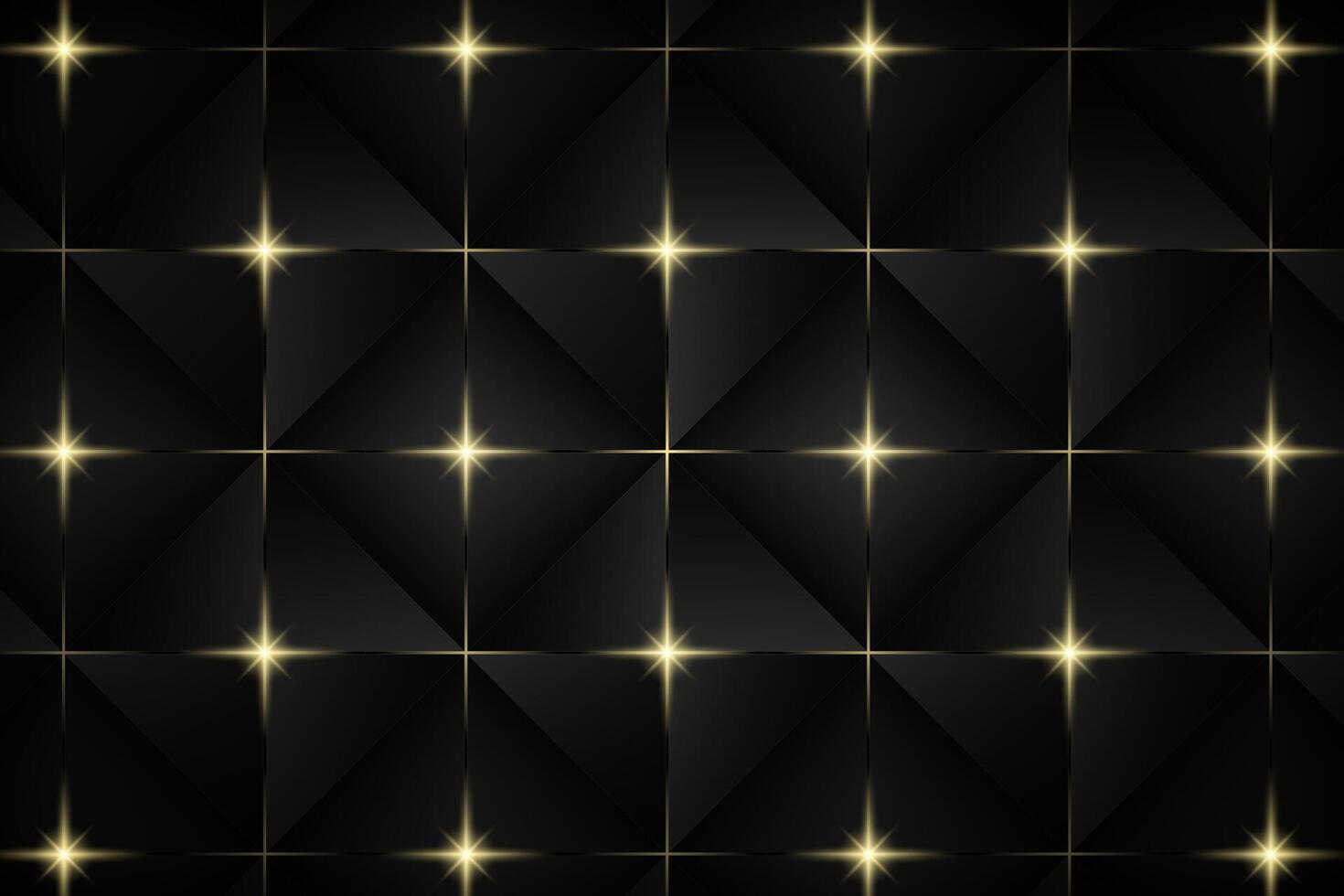 Luxury Black Gold Background. Abstract Polygonal glitter lines. vector