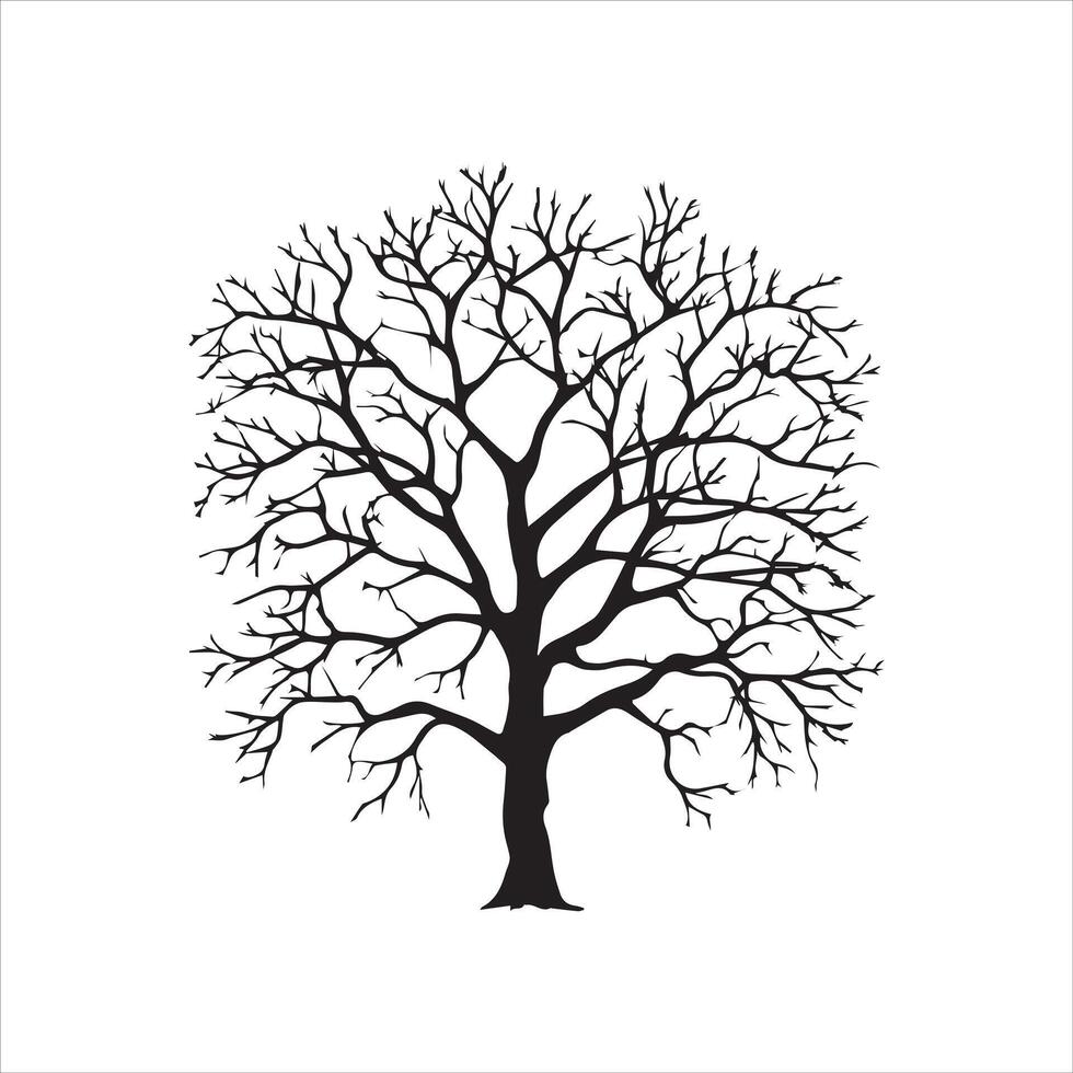 Tree and forest silhouettes silhouette tree line drawing set coconut tree silhouette illustrations vector