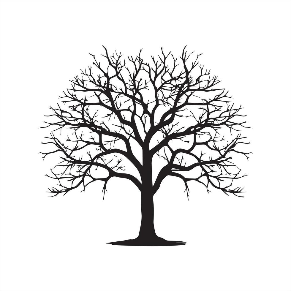Tree and forest silhouettes silhouette tree line drawing set coconut tree silhouette illustrations vector