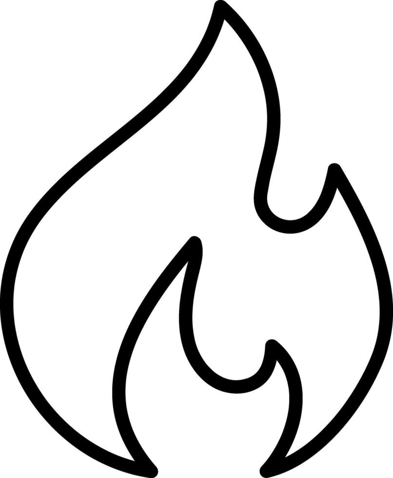 Fire icon Engraving clipart Sketch vector