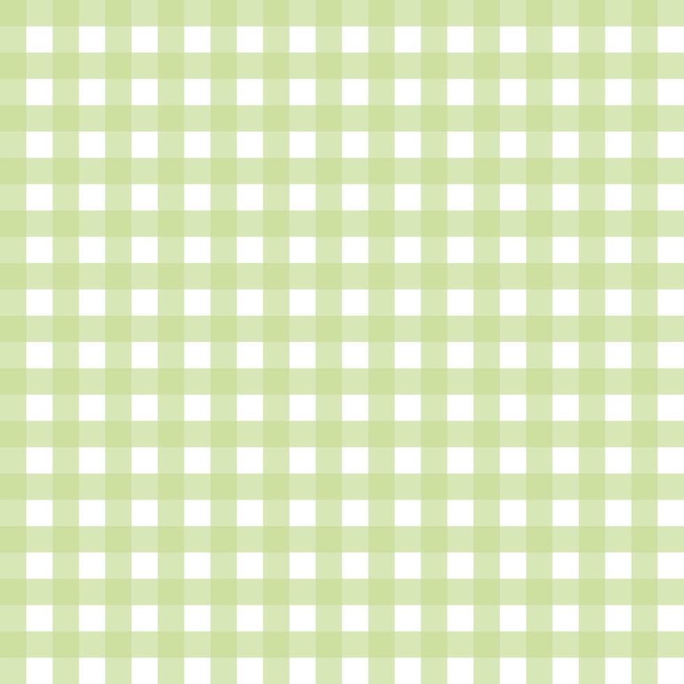 Seamless pattern with gingham green check. Spring or summer surface design. Textile checkered print for fabric, wallpaper, background vector