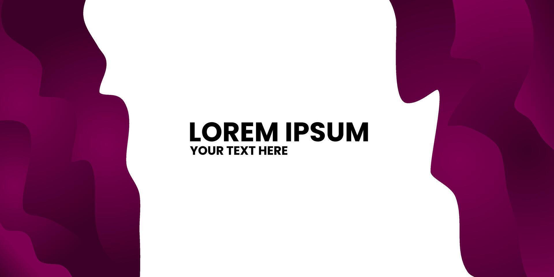 A purple and white gradient background with the words in the center. vector