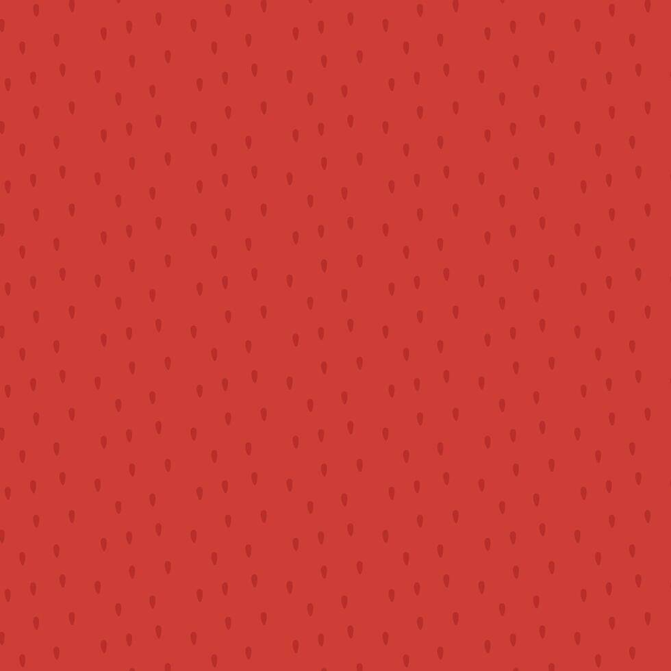 Red pattern in strawberry texture style, illustration in the simple and flat style. Minimalist design with strawberry seeds on a red color background. vector