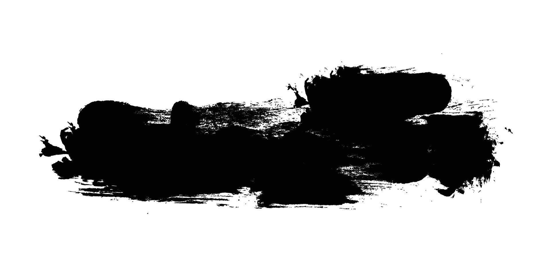 splashes of paint brush and spray vector