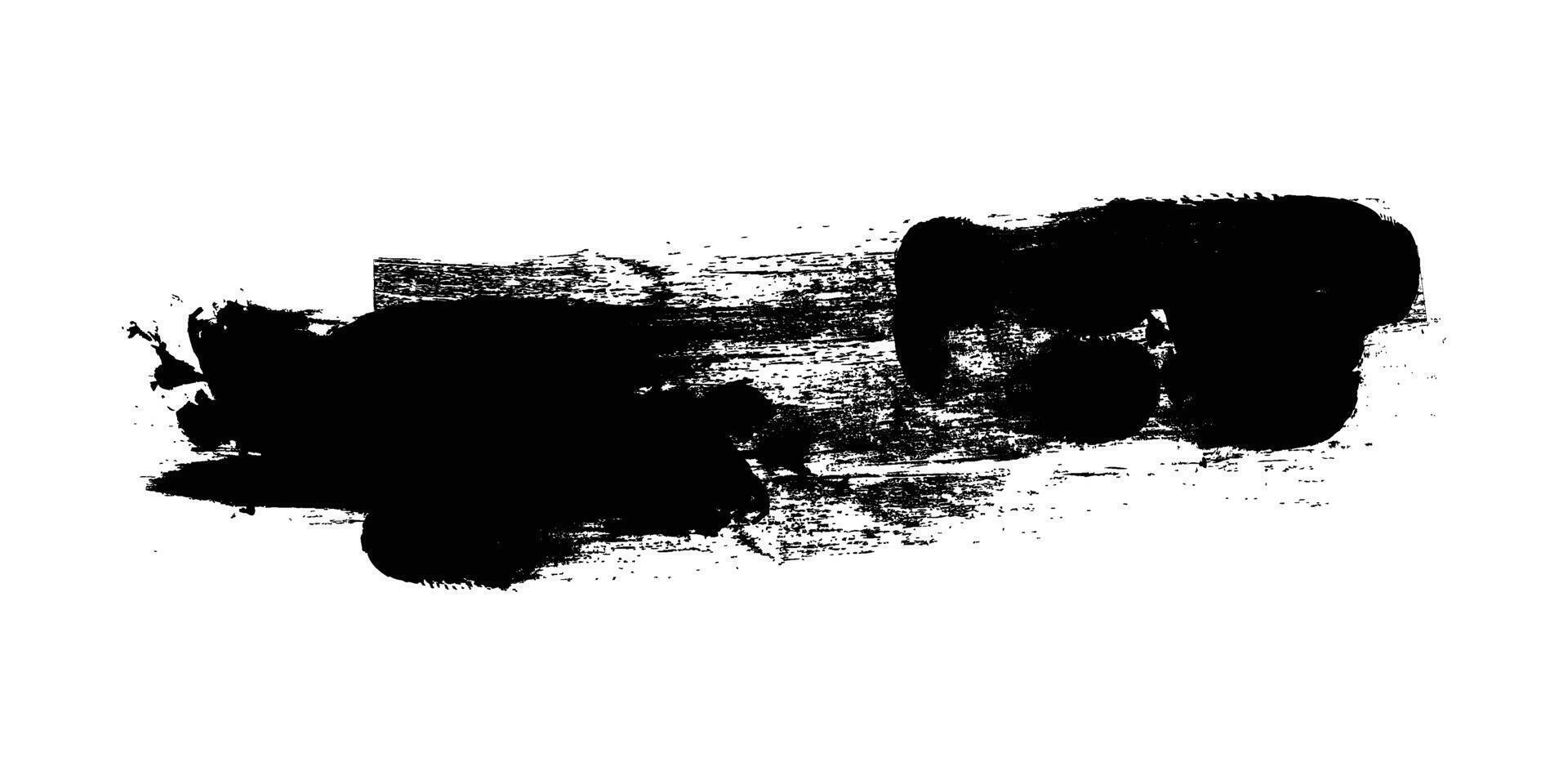 splashes of paint brush and spray vector