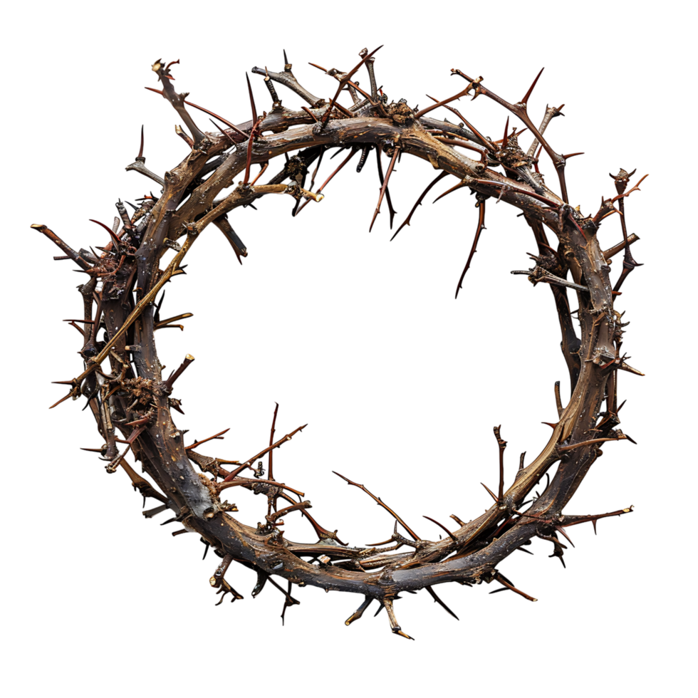 Crown of thorns on isolated transparent background png