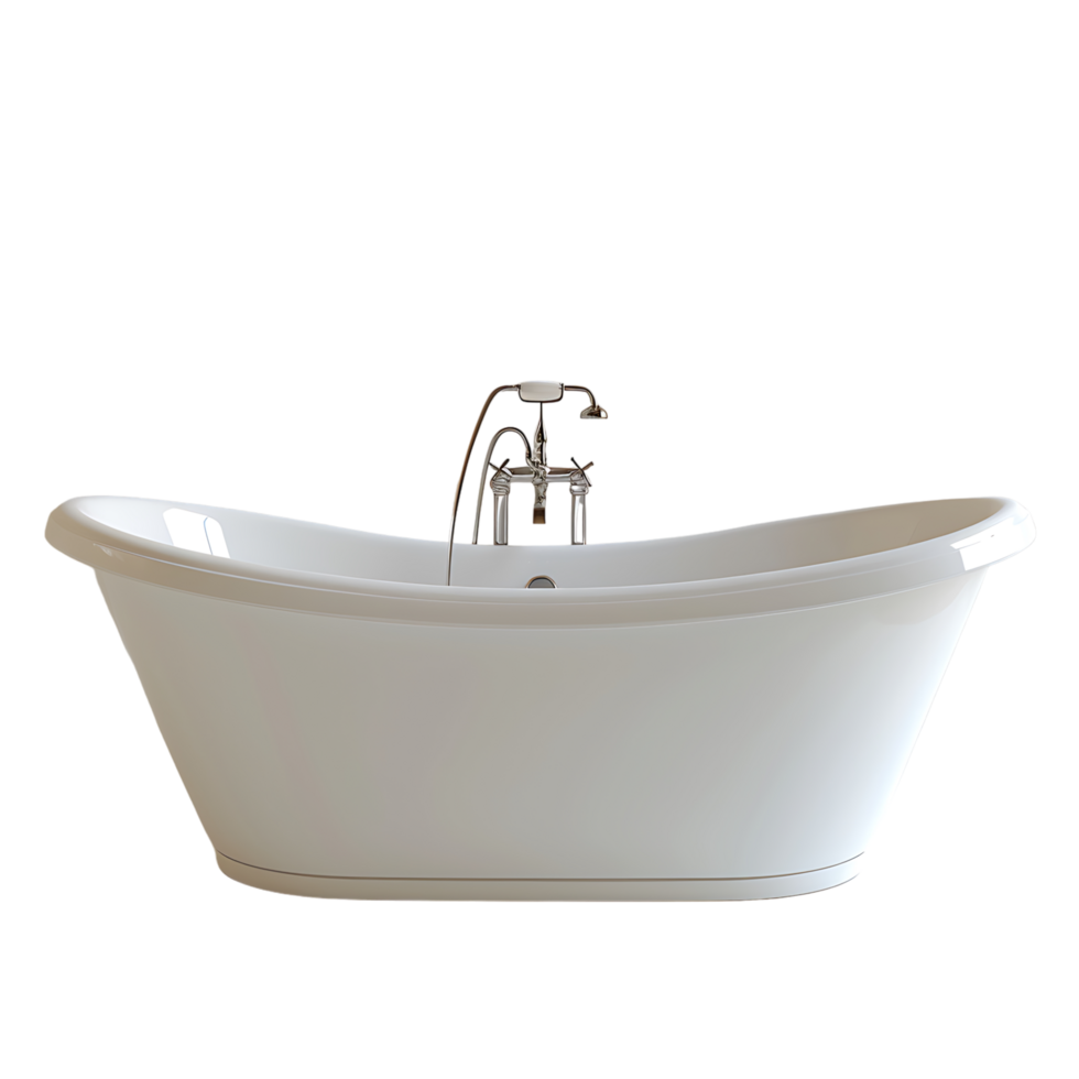 Bathtub on isolated transparent background png