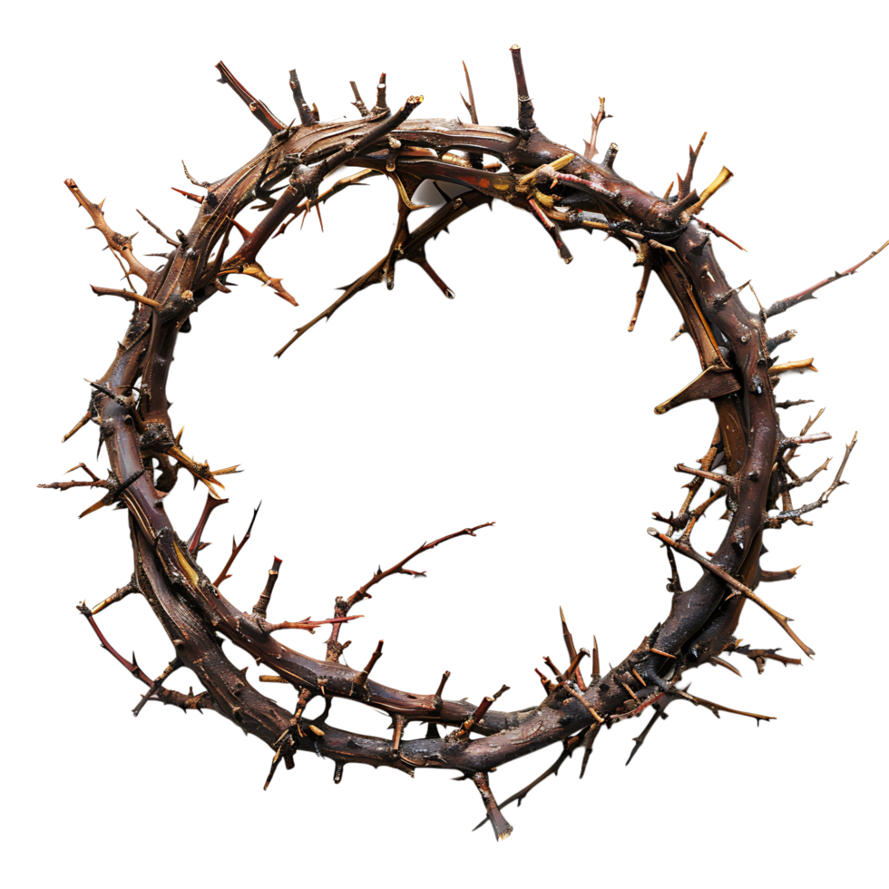 Crown of thorns on isolated transparent background png