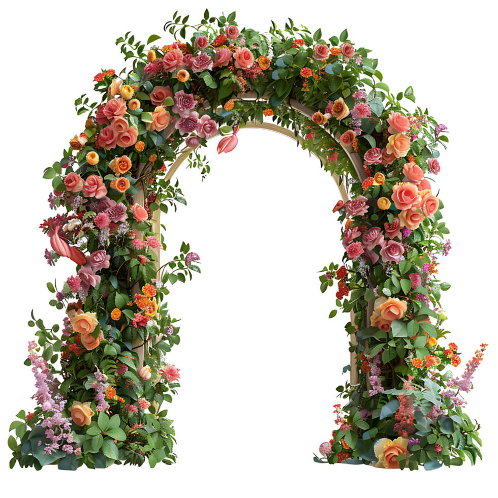 Garden flower arch on isolated transparent background 44273179 PNG
