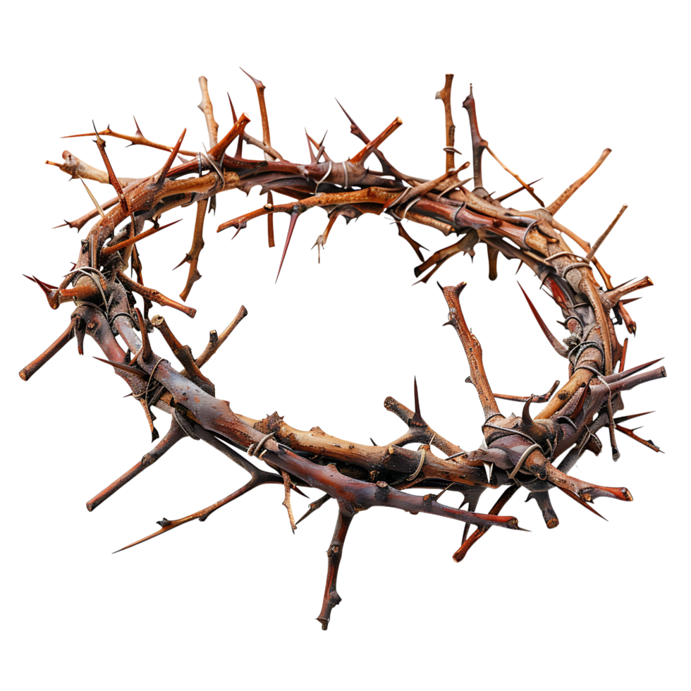 Crown of thorns on isolated transparent background png