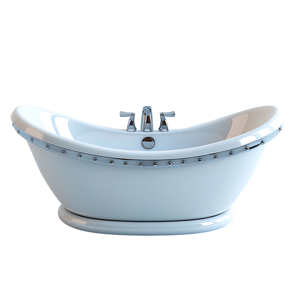 Bathtub on isolated transparent background png