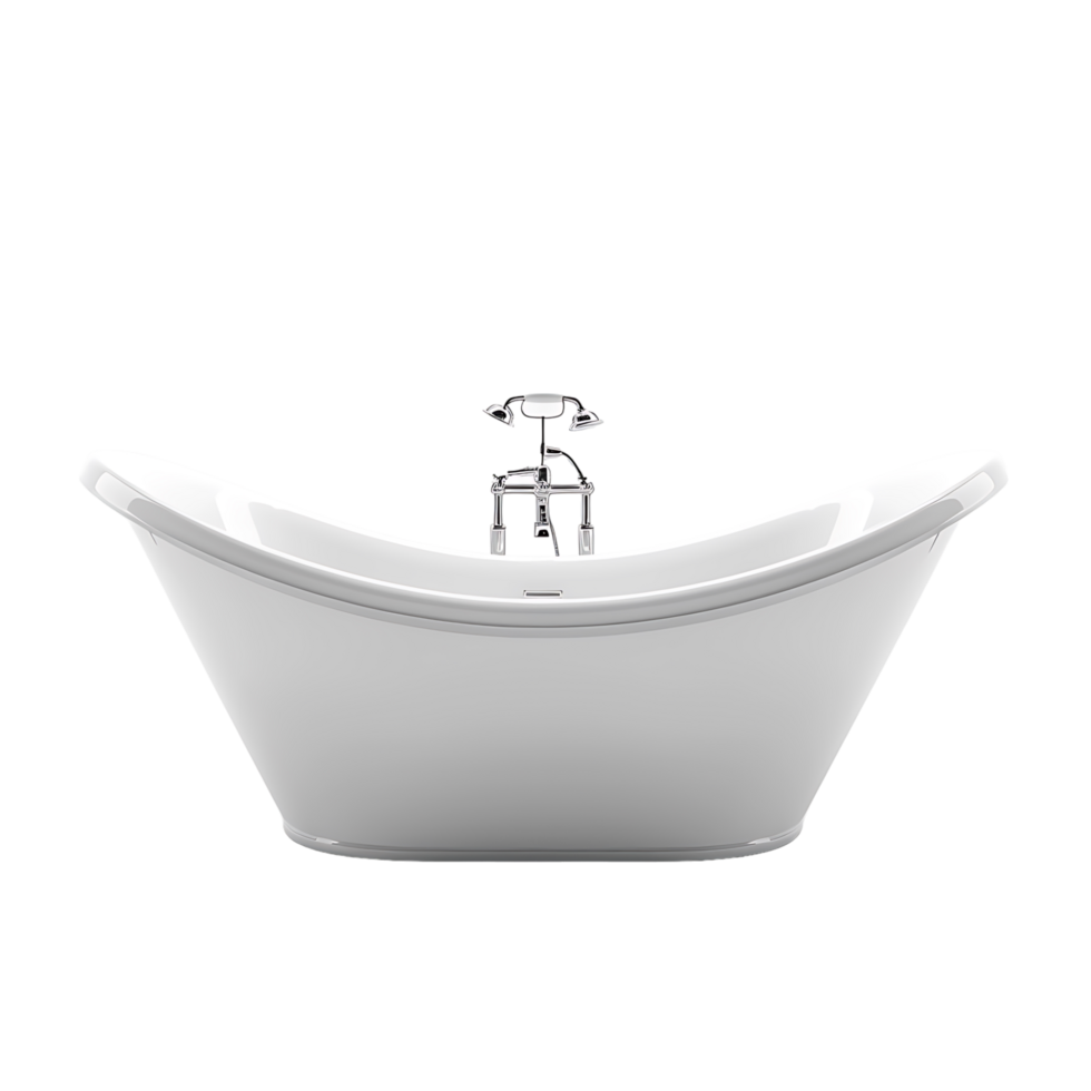 Bathtub on isolated transparent background png