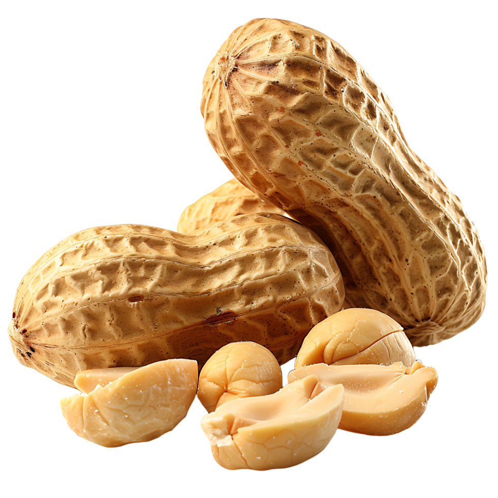 Peanuts on isolated transparent background png