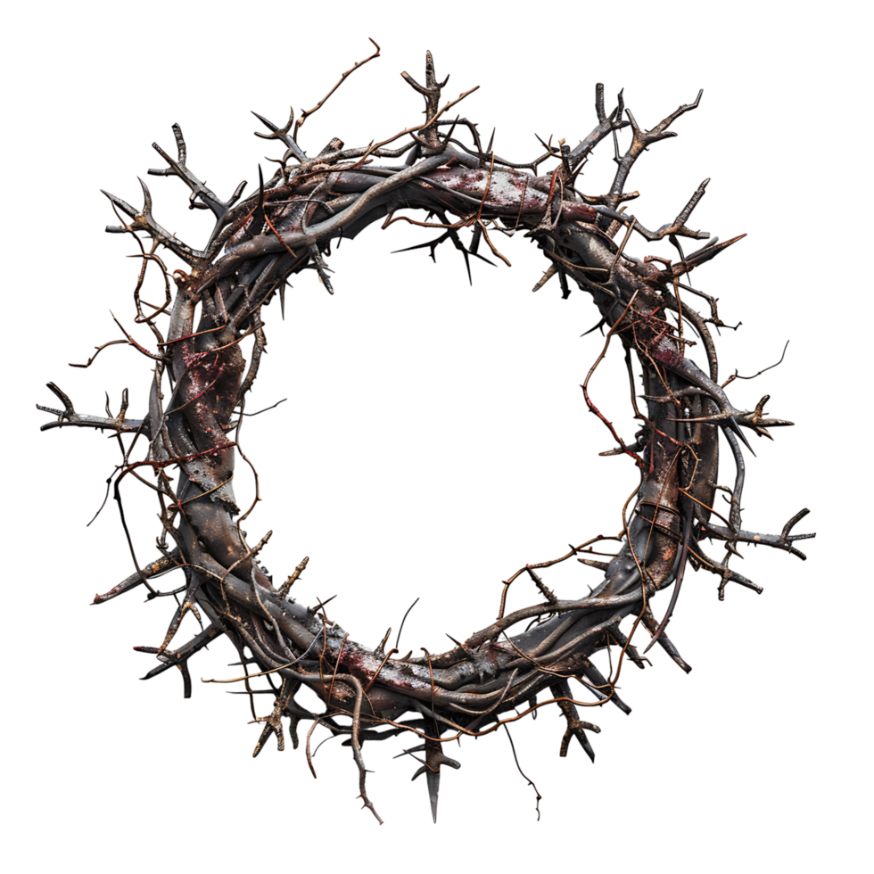 Crown of thorns on isolated transparent background png