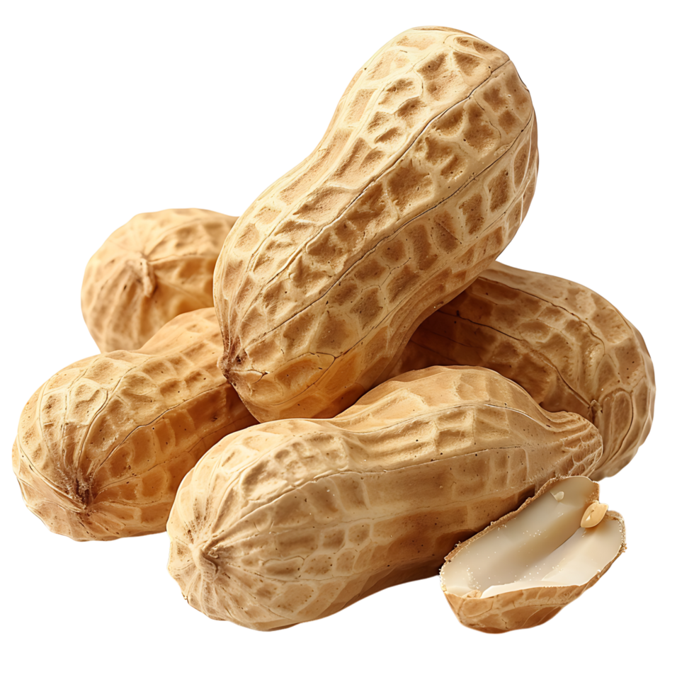 Peanuts on isolated transparent background png