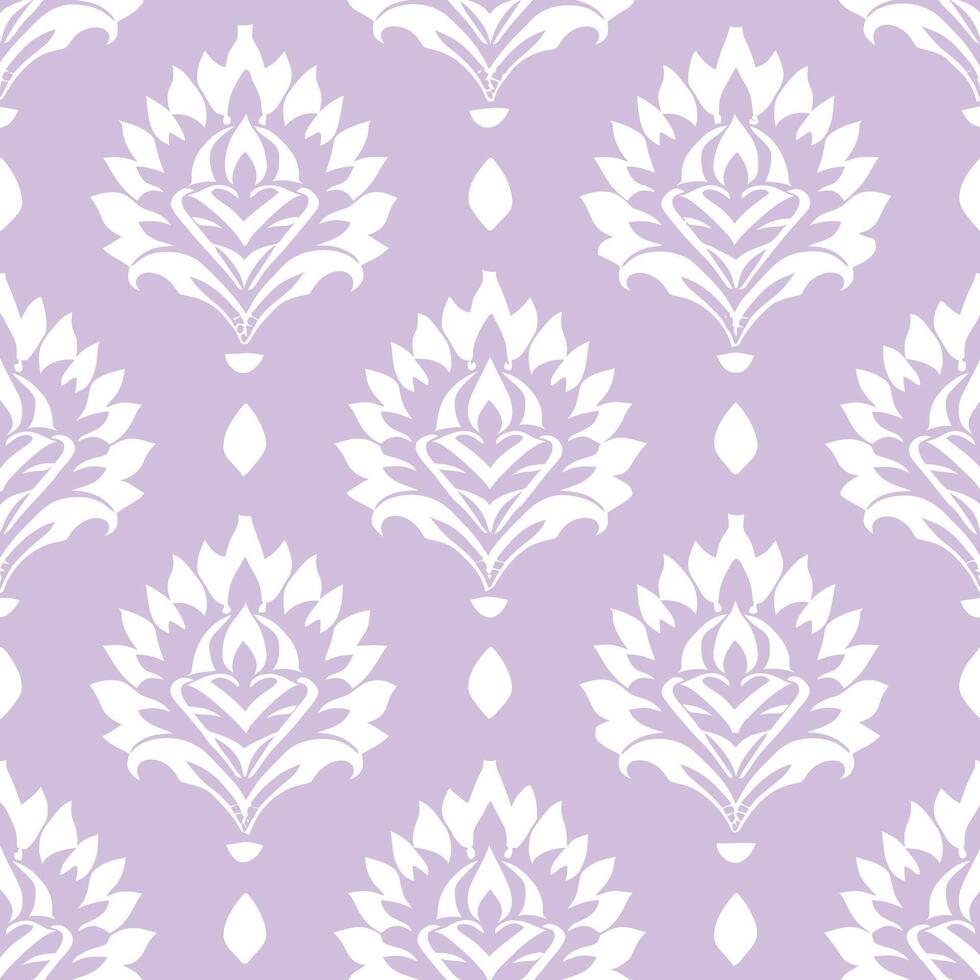 pattern of flowers blooming upwards on a purple background vector