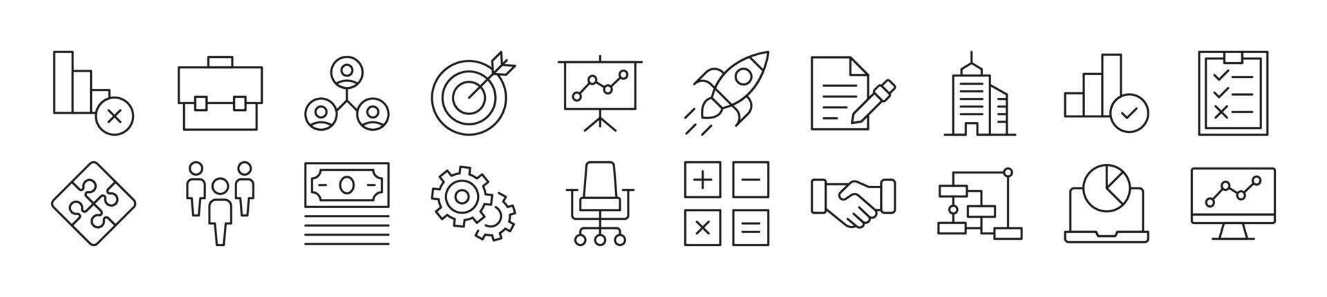 Collection of thin line icons of money and finance. Editable stroke. Simple linear illustration for web sites, newspapers, articles book vector