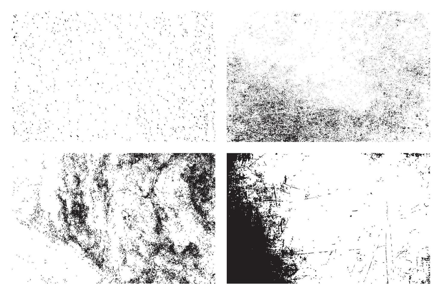 Set of Grunge Textures vector