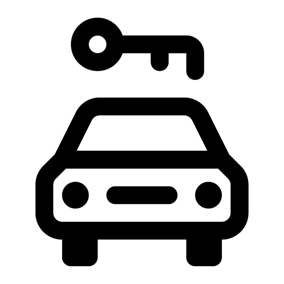 Car Rental icon for web, app, infographic vector