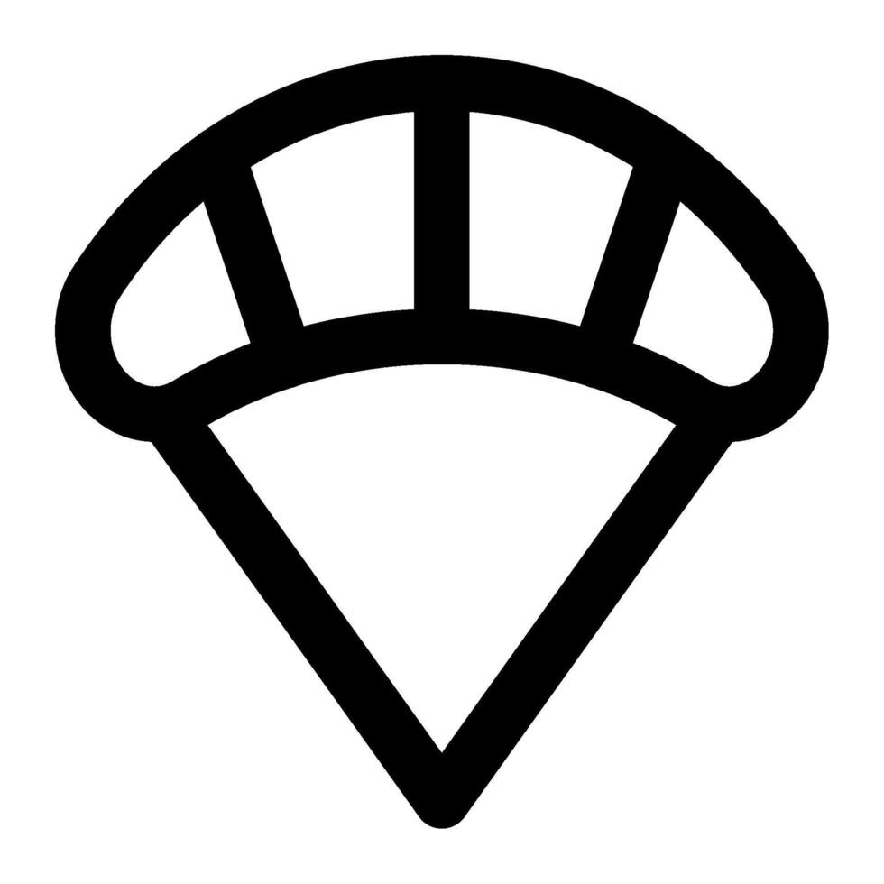 Parachute icon for web, app, infographic vector