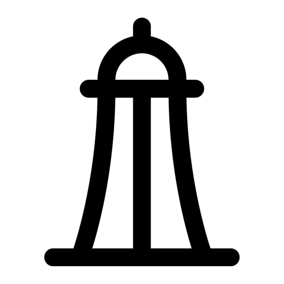 Space Needle icon for web, app, infographic vector