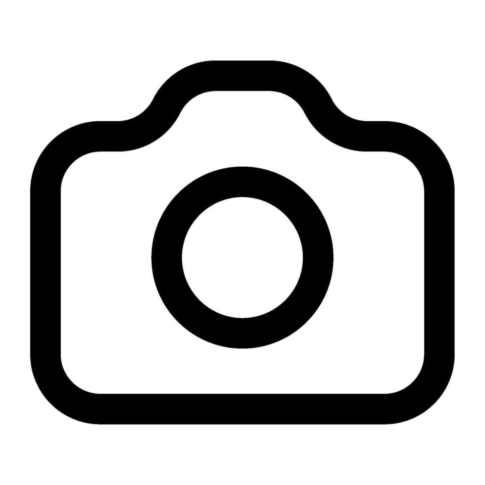 Camera icon for web, app, infographic vector
