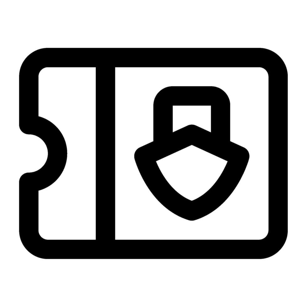 Cruise Ticket icon for web, app, infographic vector