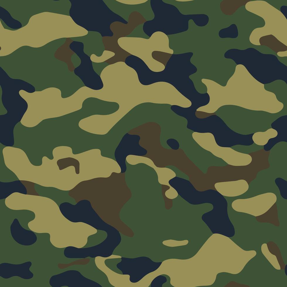 Camouflage Pattern Seamless Design vector