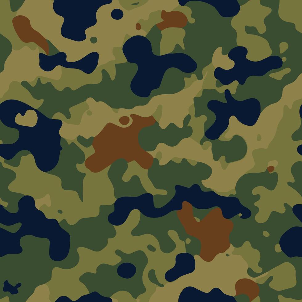 Camouflage Pattern Seamless Design vector