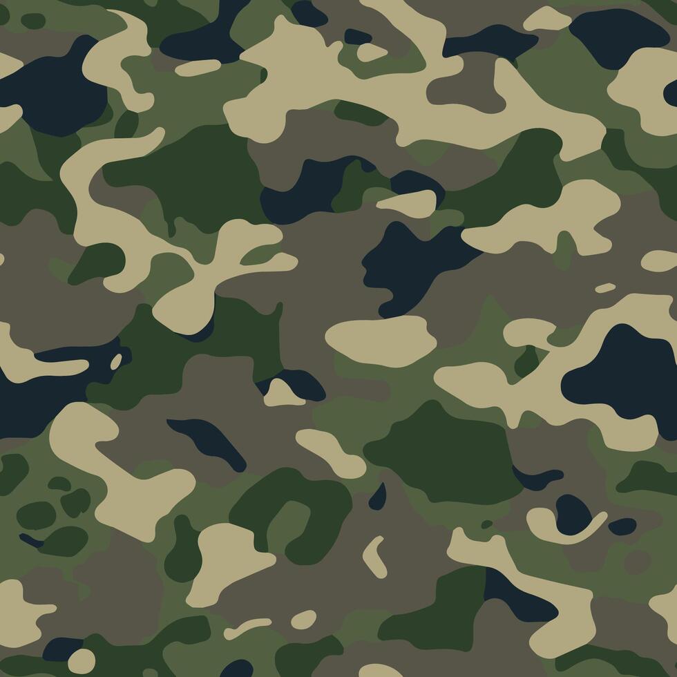 Camouflage Pattern Seamless Design vector