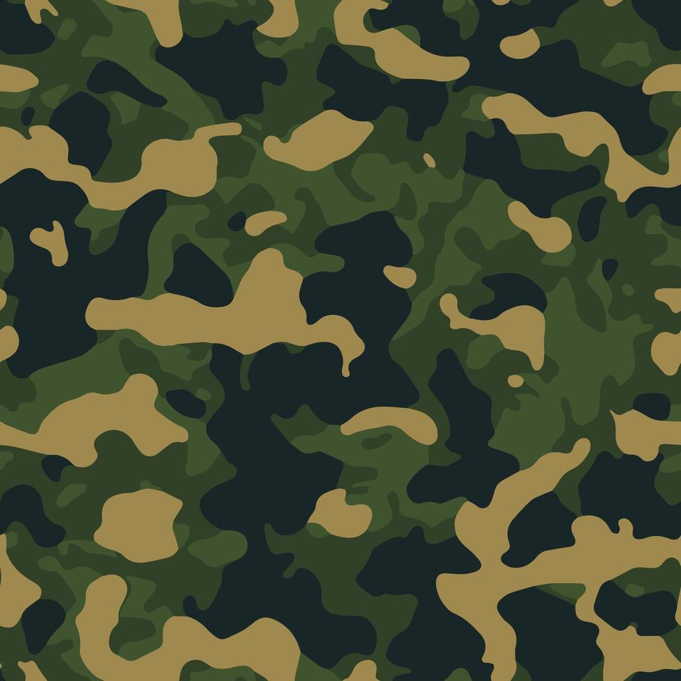 Camouflage Pattern Seamless Design vector