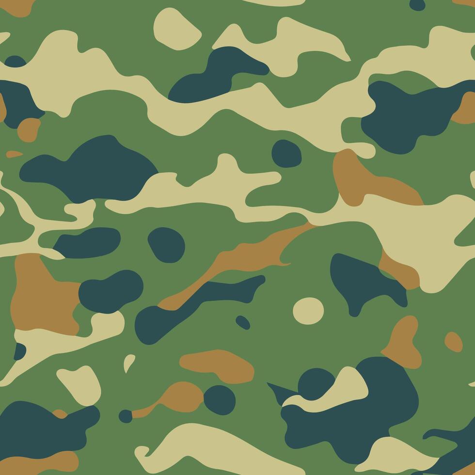 Camouflage Pattern Seamless Design vector