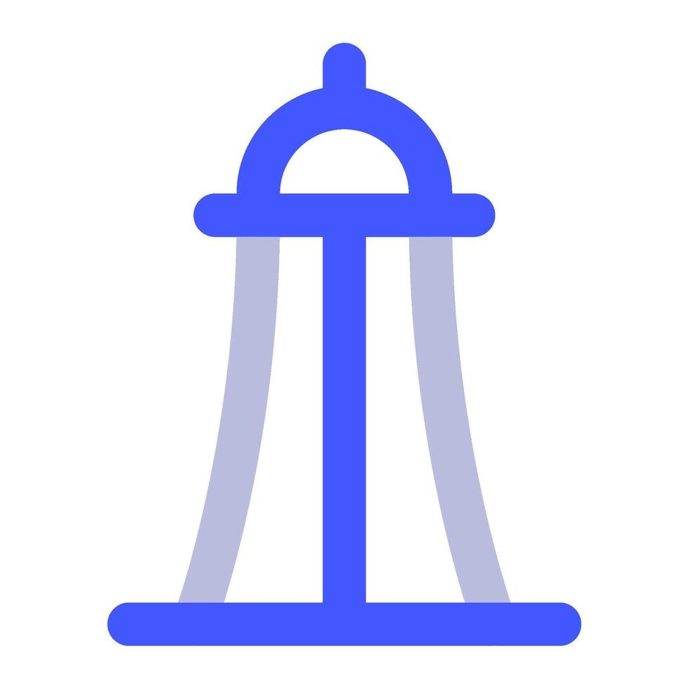 Space Needle icon for web, app, infographic vector