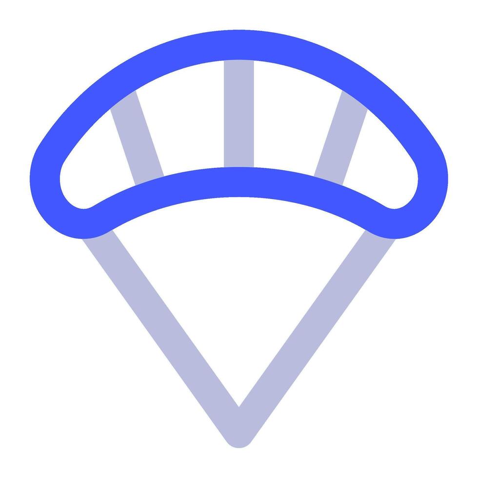 Parachute icon for web, app, infographic vector
