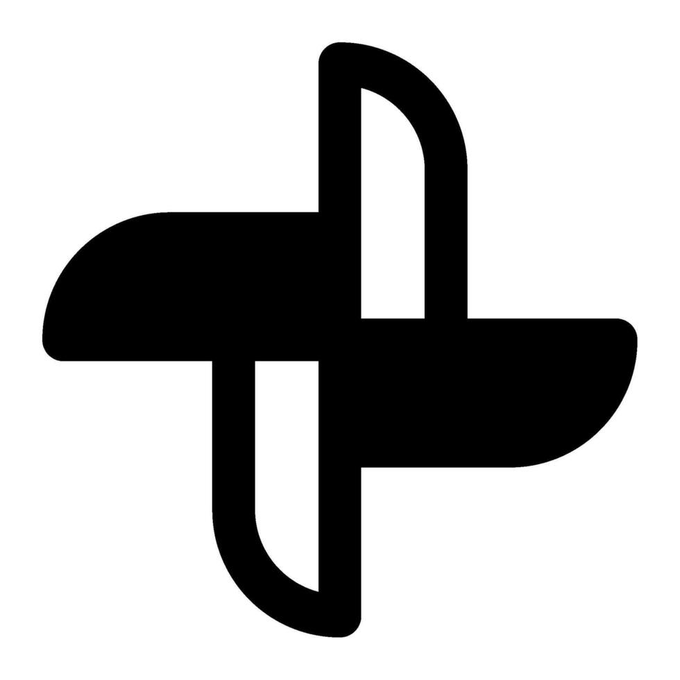 Windmill icon for web, app, infographic vector