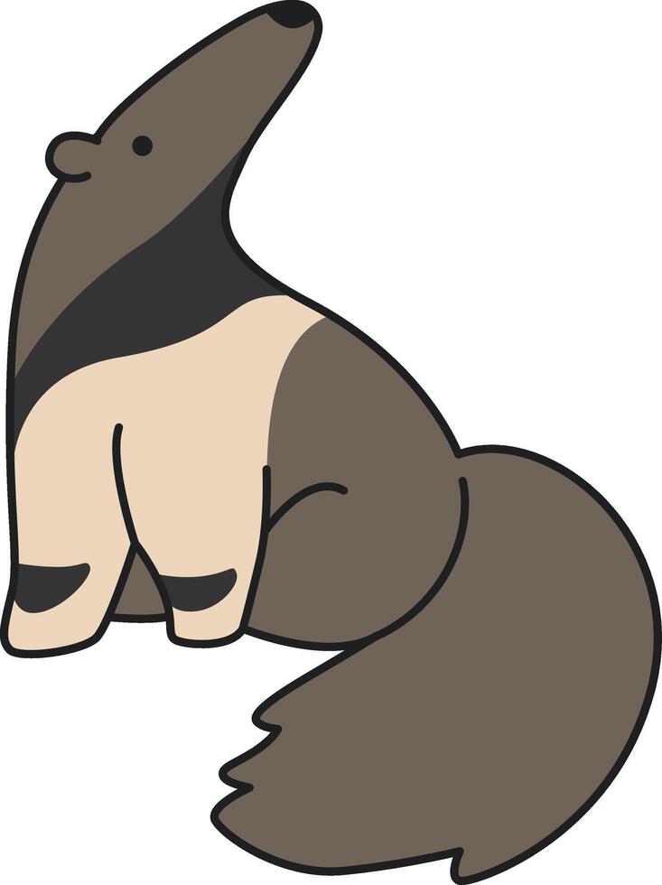 Cute Anteater illustration vector