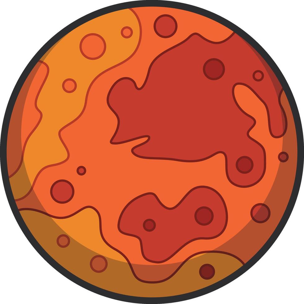 Mars icon illustration vector