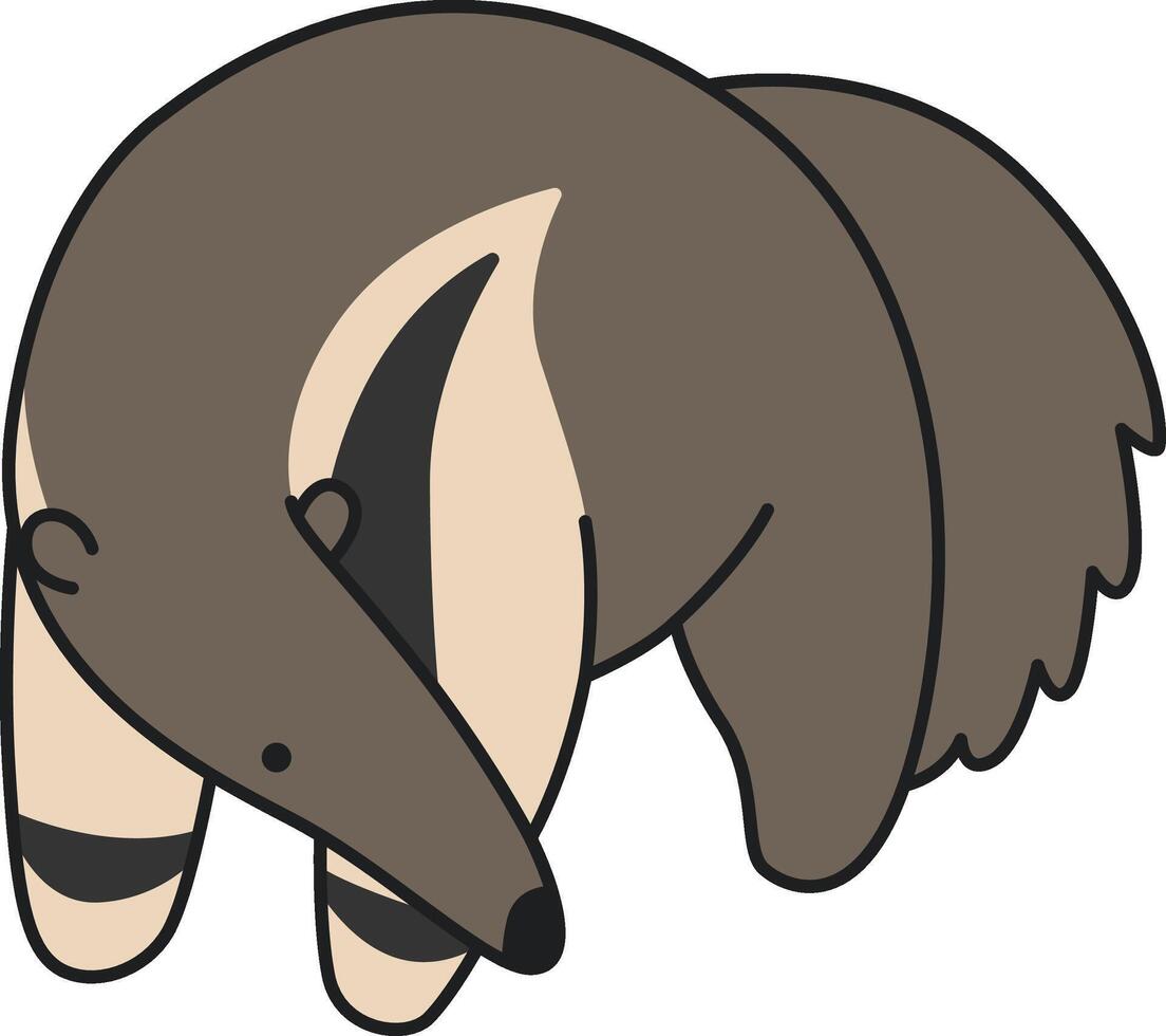 Cute Anteater illustration vector