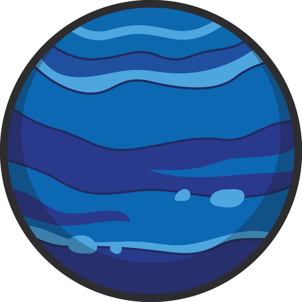 Neptune icon illustration vector