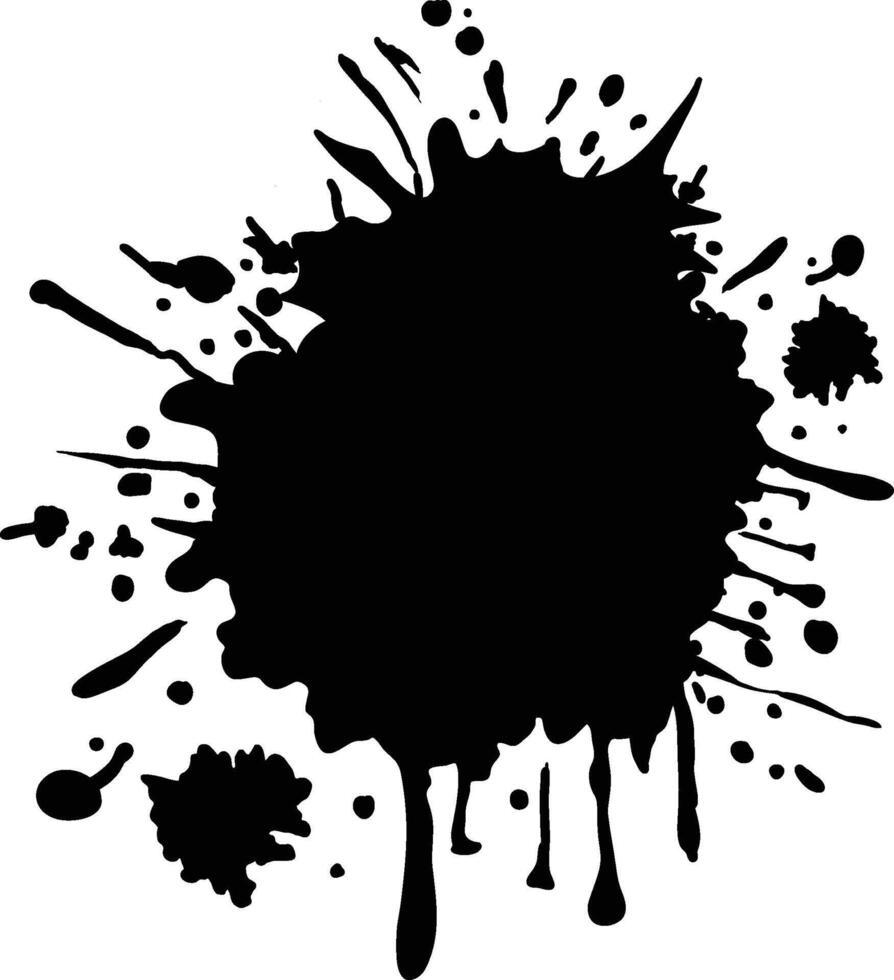 Splash abstract silhouette vector