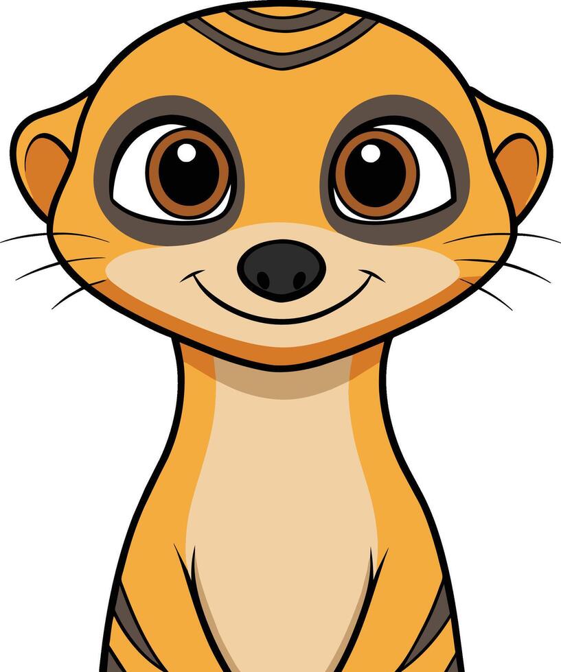 Meerkat Illustration, Detailed and Dynamic Wildlife Design vector