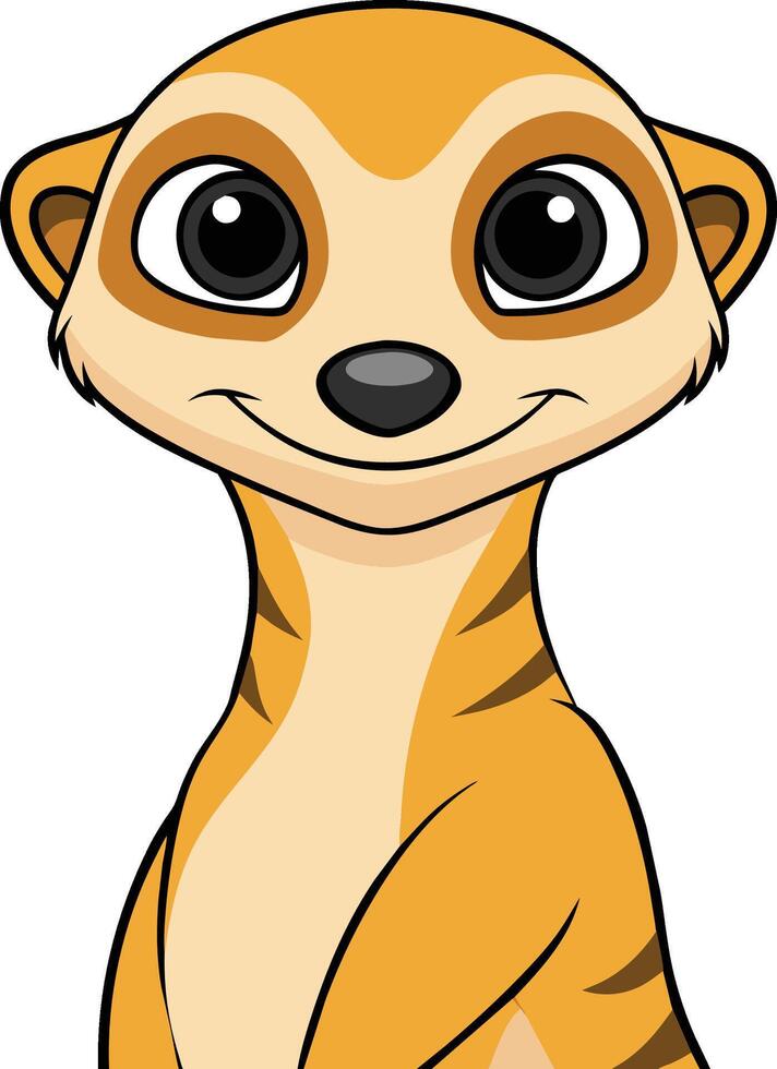Meerkat Illustration, Detailed and Dynamic Wildlife Design vector