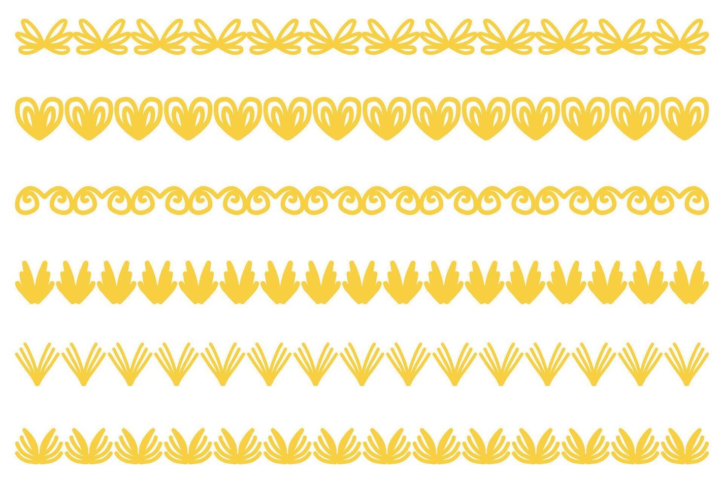 Decorative ornament border design set vector