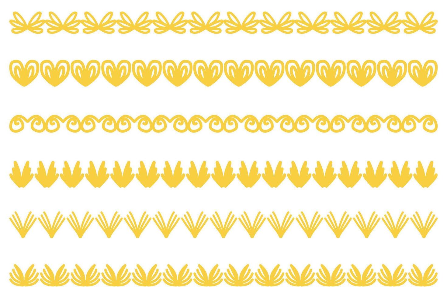 Decorative ornament border design set vector