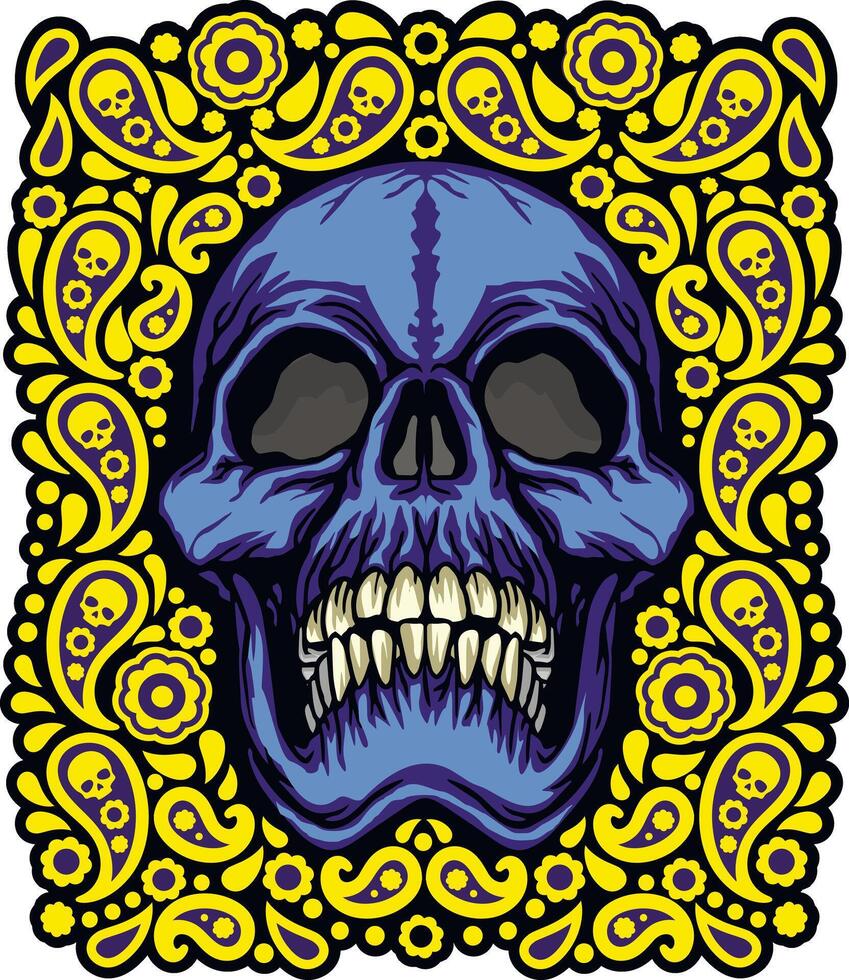 Gothic sign with skull, grunge vintage design t shirts vector